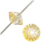 Load image into Gallery viewer, Preciosa 3x5mm Spacer Bicones Blond Flare Qty:20