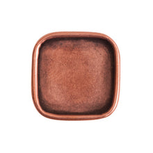 Load image into Gallery viewer, Button Shank Bezel Large Square Antique Copper Qty:1
