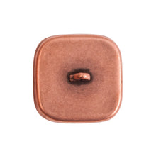 Load image into Gallery viewer, Button Shank Bezel Large Square Antique Copper Qty:1