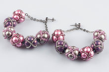 Load image into Gallery viewer, Czech Candy Beads 8mm Purple Pastel Pearl Qty:22 Beads