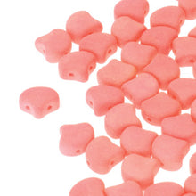 Load image into Gallery viewer, Czech Ginkgo Beads 7.5mm Bondeli Matte Coral Qty: 10g
