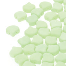Load image into Gallery viewer, Czech Ginkgo Beads 7.5mm Bondeli Matte Lime Qty: 10g