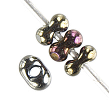 Load image into Gallery viewer, Czech Farfalle Beads Cut 2x4mm Opaque Brown Iris Qty:10g