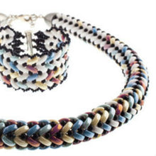 Load image into Gallery viewer, Czech Cali Beads 3x8mm Chalk Lumi Punch Qty:30 beads