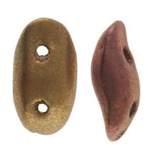 Load image into Gallery viewer, Czech Waves 3x7mm Crystal Orange Rainbow Qty:10g