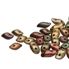 Load image into Gallery viewer, Czech Waves 3x7mm Crystal Orange Rainbow Qty:10g