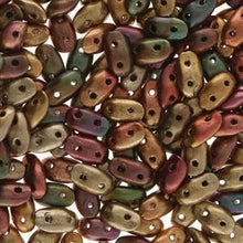 Load image into Gallery viewer, Czech Waves 3x7mm Crystal Orange Rainbow Qty:10g