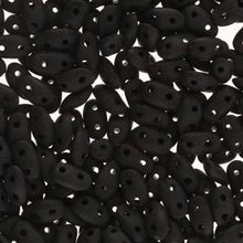 Load image into Gallery viewer, Czech Waves 3x7mm Jet Matte Qty:10g