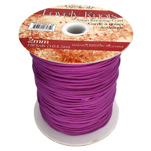 'Lovely Knots' Asian Knotting Cord 2mm Cardinal Purple Qty:5 yards