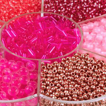 Load image into Gallery viewer, Preciosa Flower Box Czech Seed Bead & Bugle Mix Assorted Pinks