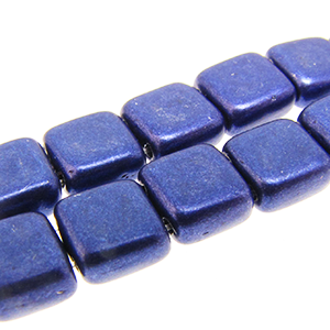 Czech Tile Beads 6mm Saturated Metallic Ultraviolet Qty:25