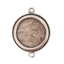 Load image into Gallery viewer, Antique Silver Traditional Bracelet Bezel by Nunn Design *D* Qty:1
