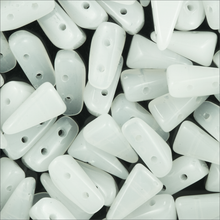 Load image into Gallery viewer, Czech Vexolo Beads 5x7mm White Alabaster Qty:20 beads *D*