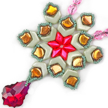 Load image into Gallery viewer, Czech Ginkgo Beads 7.5mm Jet Full Sliperit Dot Qty: 10g