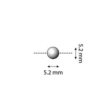 Load image into Gallery viewer, 8/0 Bead Substitute 'Kymo' Antique Silver Plated Qty: 1
