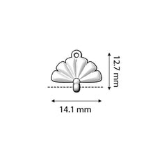 Load image into Gallery viewer, 8/0 Bead Ending 'Sitia' Antique Silver Plated Qty: 1
