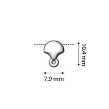 Load image into Gallery viewer, Ginko Bead Ending 'Karavos' 24k Gold Plated Qty: 1
