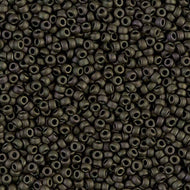 Miyuki Rocailles 11/0 2015 Dark Olive Metallic Matte Qty:10g Tube