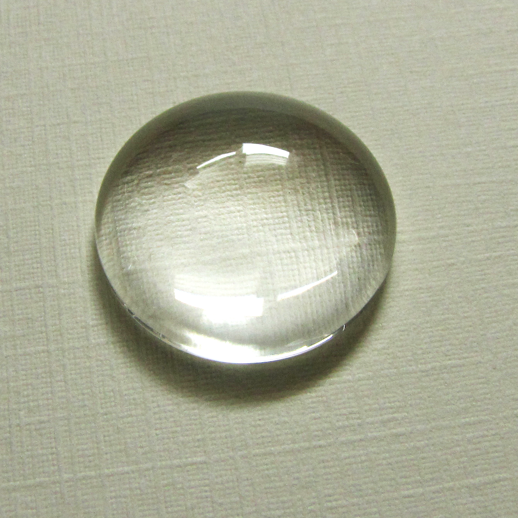 Cabochon Glass Clear 20mm Qty:1