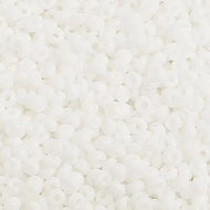 Czech Seed Beads 10/0 White Opaque