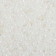 Czech Seedbeads 8/0 White Pearl Opaque