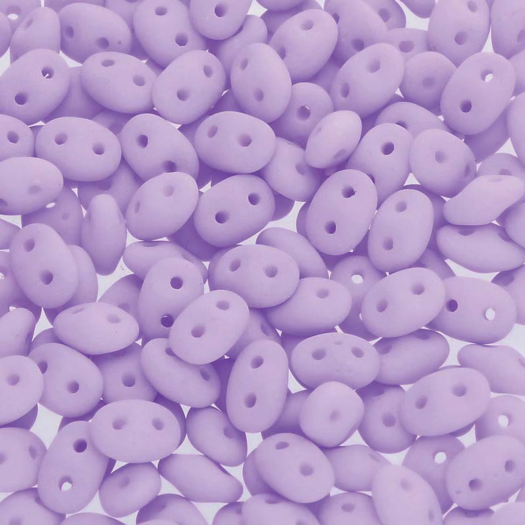 Czech Superduo Beads 2.5x5mm Bondeli Matte Purple Qty:10g