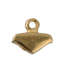 Load image into Gallery viewer, Chevron Duo Bead Ending 'Mikronisi' 24k Gold Plated Qty: 1
