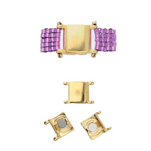 Load image into Gallery viewer, Delica 11/0 Magnetic Clasp 'Axos ii' 24K Gold Plated Qty: 1
