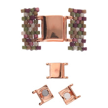 Load image into Gallery viewer, Delica 11/0 Magnetic Clasp 'Axos ii' Rose Gold Plated Qty: 1
