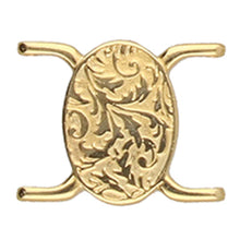 Load image into Gallery viewer, Delica 11/0 Connector 'Vouves' 24K Gold Plated Qty: 1
