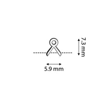 Load image into Gallery viewer, GemDuo Bead Ending 'Triades' 24K Gold Plated Qty: 1
