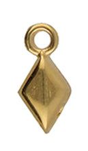 Load image into Gallery viewer, GemDuo Bead Ending 'Sykia' 24K Gold Plated Qty: 1
