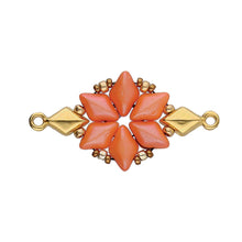 Load image into Gallery viewer, GemDuo Bead Ending 'Sykia' 24K Gold Plated Qty: 1
