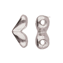 Load image into Gallery viewer, GemDuo Side Bead 'Mitakas' Antique Silver Plated Qty: 1
