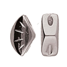 Load image into Gallery viewer, GemDuo Side Bead 'Polonia' Antique Silver Plated Qty: 1
