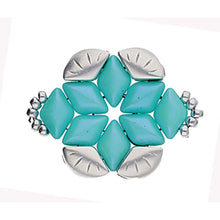 Load image into Gallery viewer, GemDuo Side Bead 'Polonia' Antique Silver Plated Qty: 1
