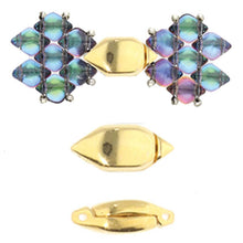 Load image into Gallery viewer, GemDuo Magnetic Clasp 'Ralaki' 24K Gold Plated Qty: 1
