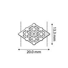 Load image into Gallery viewer, GemDuo Bead Connector 'Clima' Rose Gold Plated Qty: 1
