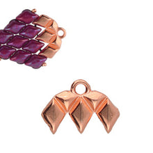 Load image into Gallery viewer, GemDuo Bead Ending 'Kalamos III' Rose Gold Plated Qty: 1
