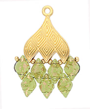 Load image into Gallery viewer, GemDuo Bead Ending 'Tourlos III' 24K Gold Plated Qty: 1
