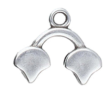 Load image into Gallery viewer, Ginko Bead Ending 'Kastro II' Antique Silver Plated Qty: 1
