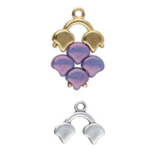 Load image into Gallery viewer, Ginko Bead Ending 'Kastro II' Antique Silver Plated Qty: 1
