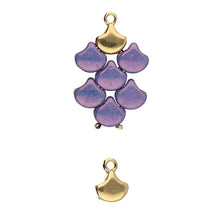 Load image into Gallery viewer, Ginko Bead Ending 'Karavos' 24k Gold Plated Qty: 1

