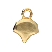 Load image into Gallery viewer, Ginko Bead Ending 'Kastro' 24k Gold Plated Qty: 1
