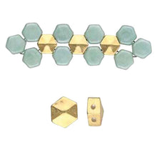 Load image into Gallery viewer, Honeycomb Bead Substitute 'Galini' 24k Gold Plated Qty:1
