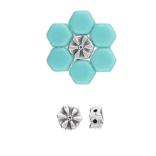 Load image into Gallery viewer, Honeycomb Bead Substitute 'Stelida' Antique Silver Plated Qty: 1
