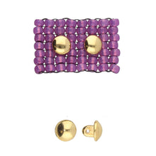 Load image into Gallery viewer, 8/0 Bead Substitute 'Kymo' 24K Gold Plated Qty: 1
