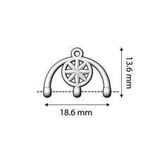 Load image into Gallery viewer, 8/0 Bead Ending 'Amatos III' Rose Gold Plated Qty: 1
