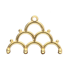 Load image into Gallery viewer, 8/0 Bead Ending 'Lakos IV' 24K Gold Plated Qty: 1
