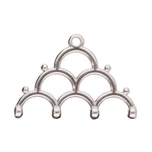 Load image into Gallery viewer, 8/0 Bead Ending 'Lakos IV' Antique Silver Plated Qty: 1
